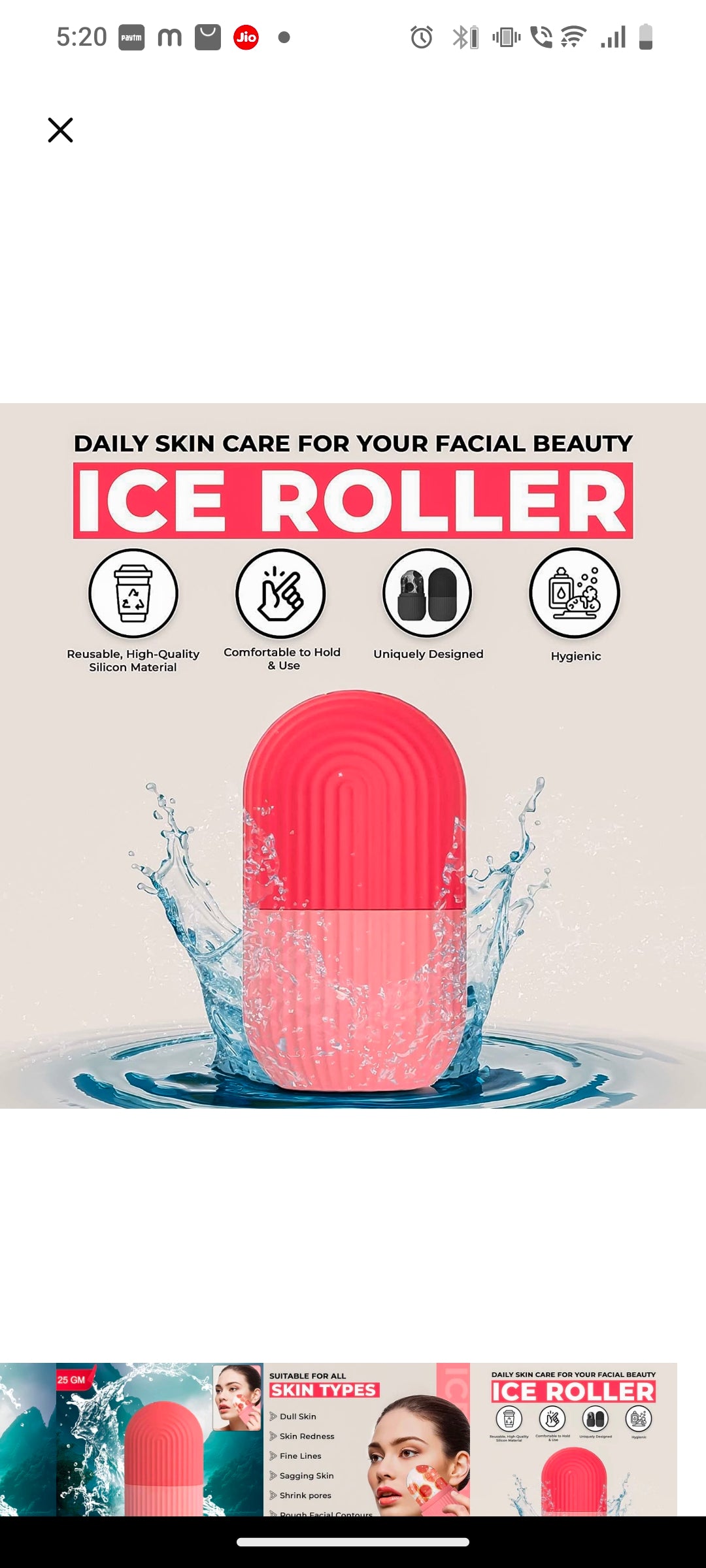 Beauty Face Massage Ice Roller for Face & Eye