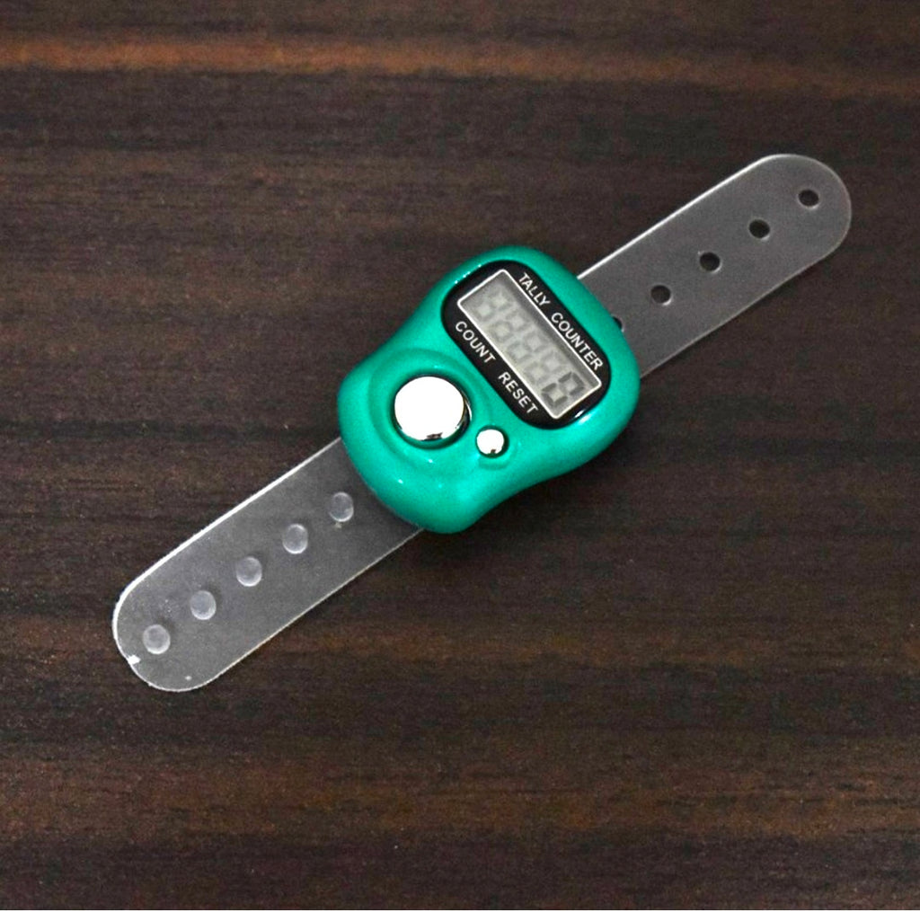 Manual finger tally counter with LCD screen