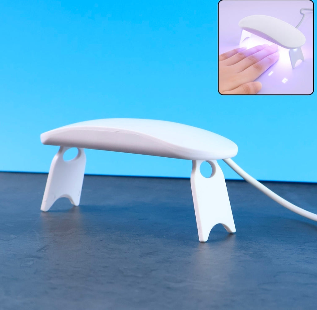 Mini Portable UV LED Nail Lamp – USB-Powered Gel Polish Curing Dryer with Foldable Stand